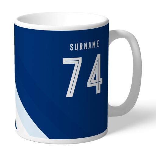 Personalised Millwall Stripe Mug.
