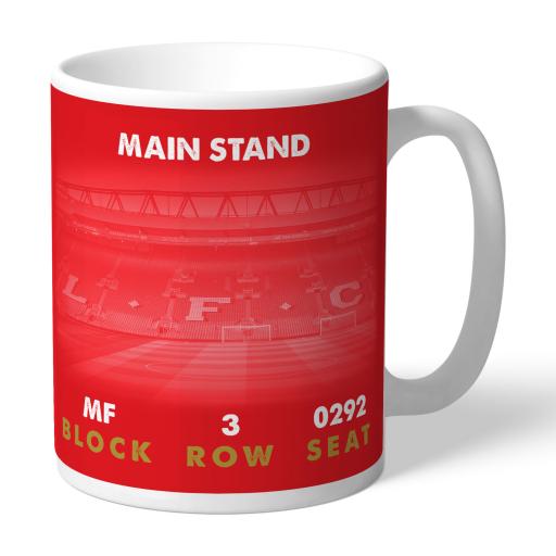Personalised Liverpool FC My Seat in Anfield Mug.