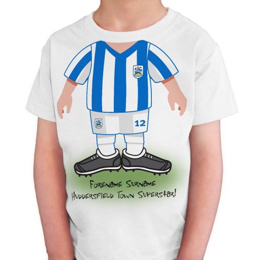 Personalised Huddersfield Town Kids Use Your Head T-Shirt.