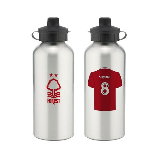 Personalised Nottingham Forest FC Aluminium Water Bottle.