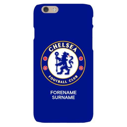 Personalised Chelsea FC Bold Crest iPhone 6/6S Phone Case.
