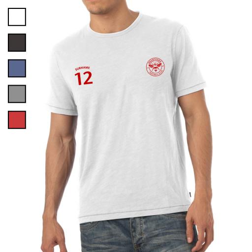 Personalised Brentford FC Mens Sports T-Shirt.