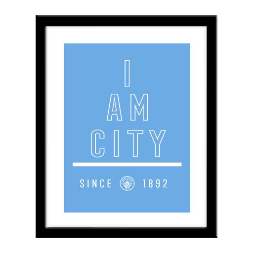 Personalised Manchester City FC I Am Print.