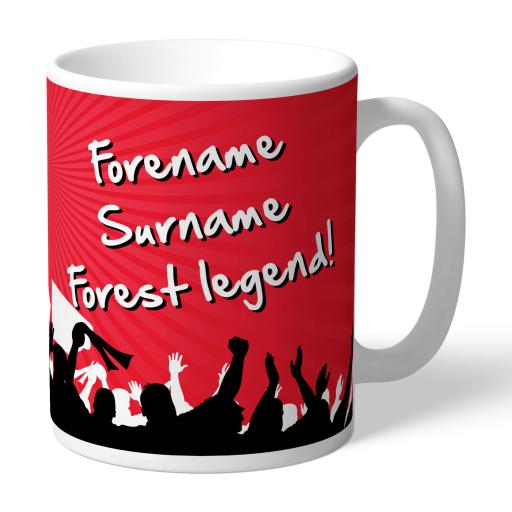Personalised Nottingham Forest FC Legend Mug.