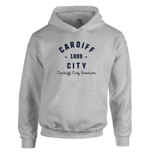 Personalised Cardiff City FC Stadium Vintage Hoodie.