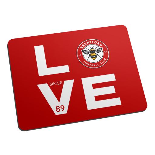 Personalised Brentford Love Mouse Mat.