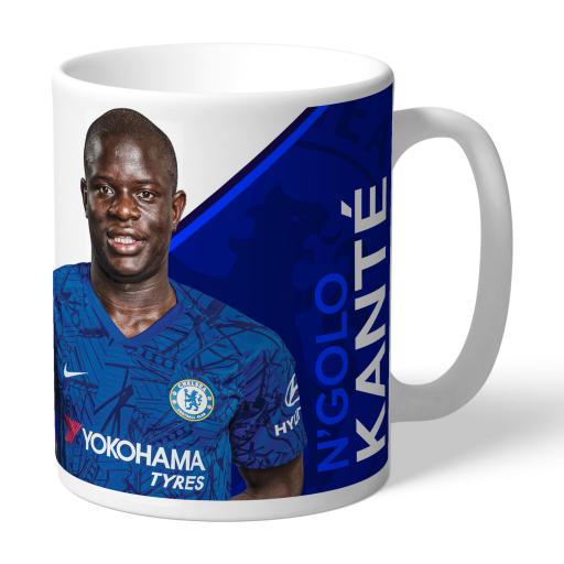 Personalised Chelsea FC Kante Autograph Mug.