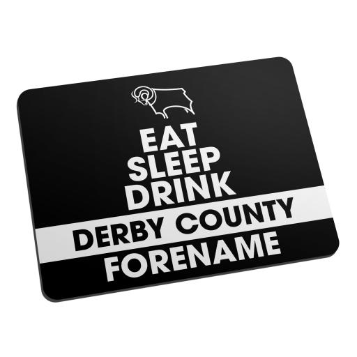 Derby County Eat Sleep Drink Mouse Mat