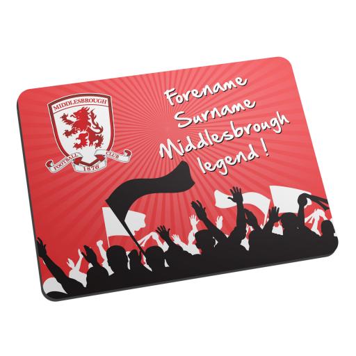Personalised Middlesbrough FC Legend Mouse Mat.