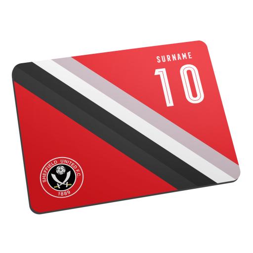Personalised Sheffield United FC Stripe Mouse Mat.