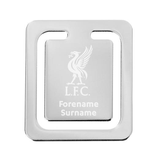 Personalised Liverpool FC Crest Bookmark.