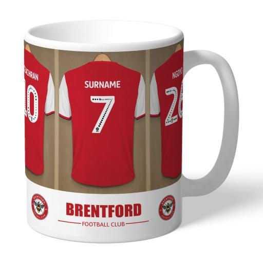 Personalised Brentford FC Dressing Room Mug.