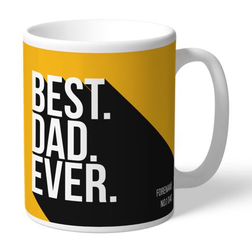 Personalised Wolverhampton Wanderers Best Dad Ever Mug.