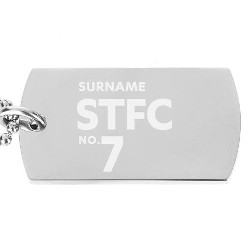Personalised Swindon Town Number Dog Tag Pendant.