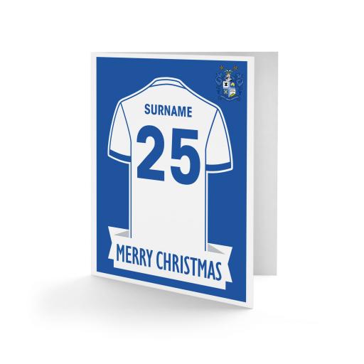 Bury FC Shirt Christmas Card