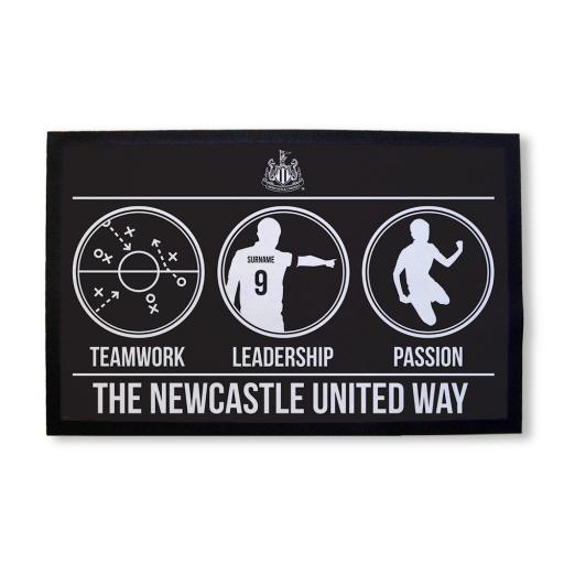 Personalised Newcastle United FC Way Door Mat.
