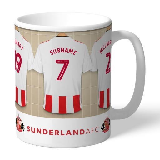 Personalised Sunderland AFC Dressing Room Mug.