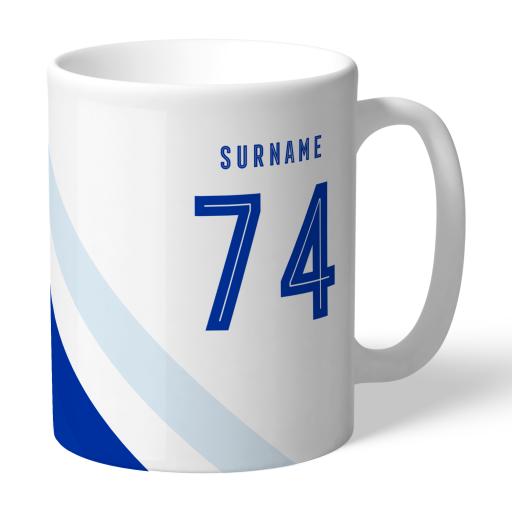 Personalised Brighton & Hove Albion FC Stripe Mug.