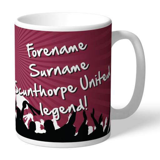 Personalised Scunthorpe United FC Legend Mug.
