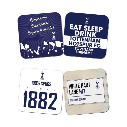 Personalised Tottenham Hotspur Coasters.