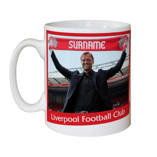 Personalised Liverpool FC Manager Mug.