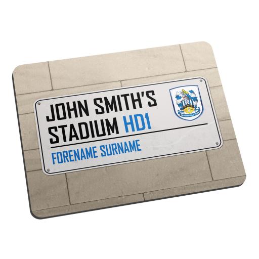 Personalised Huddersfield Town Street Sign Mouse Mat.