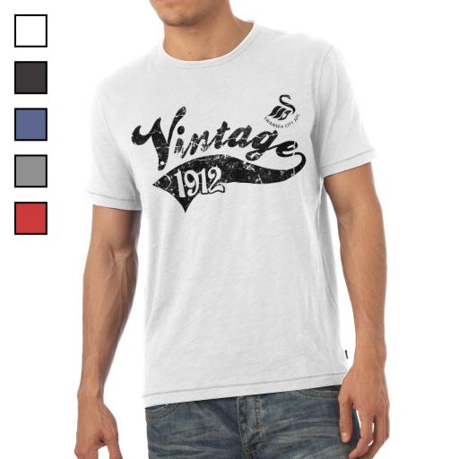 Swansea City AFC Mens Vintage T-Shirt