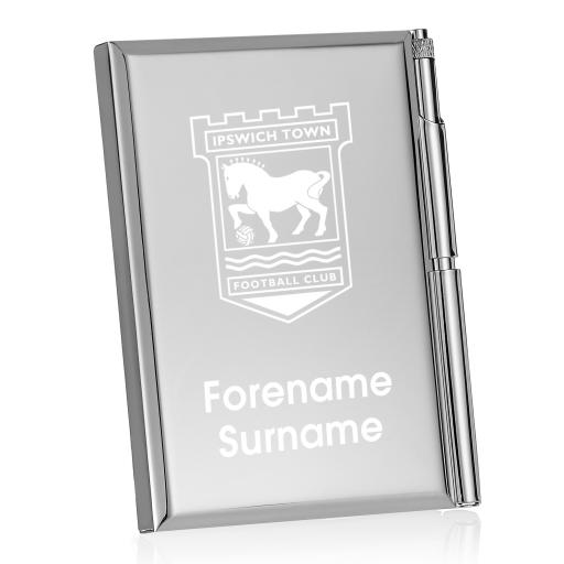 Personalised Ipswich Town FC Crest Address Book.