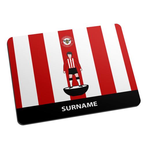 Personalised Brentford Player Figure Mouse Mat.