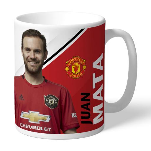 Personalised Manchester United FC Mata Autograph Mug.