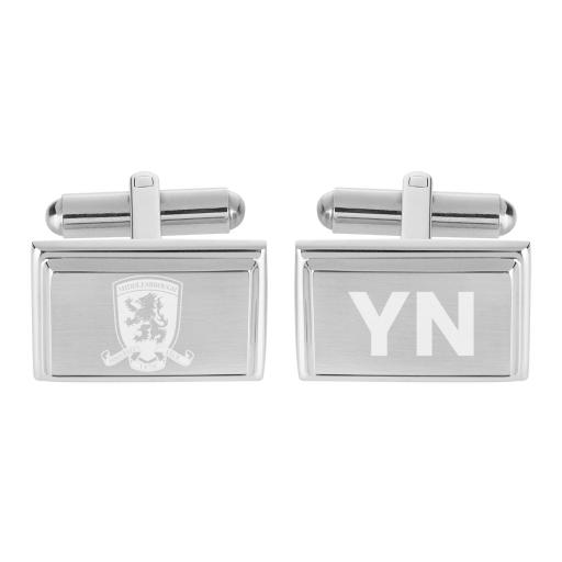 Personalised Middlesbrough FC Crest Cufflinks.