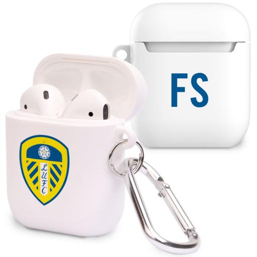 Personalised Leeds United FC Initials Airpod Case.