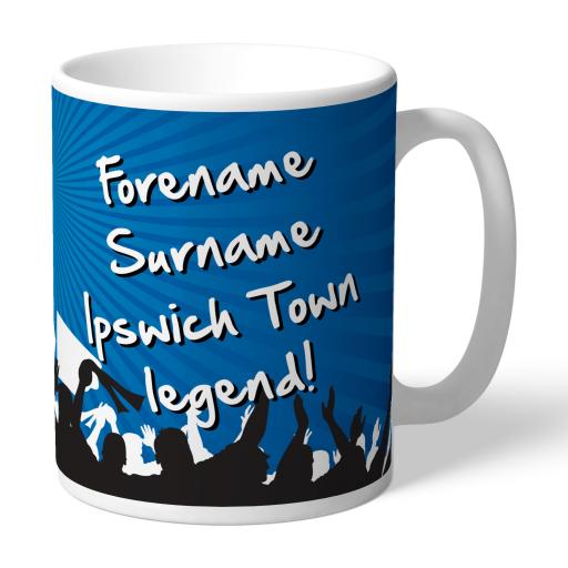 Personalised Ipswich Town FC Legend Mug.