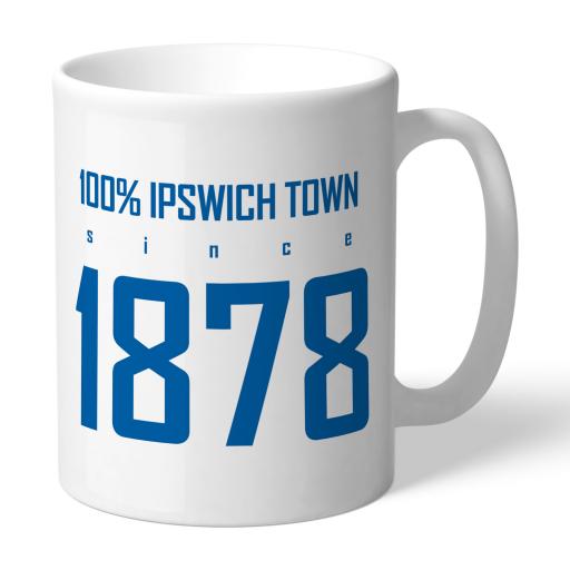 Personalised Ipswich Town FC 100 Percent Mug.
