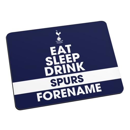 Personalised Tottenham Hotspur Eat Sleep Drink Mouse Mat.