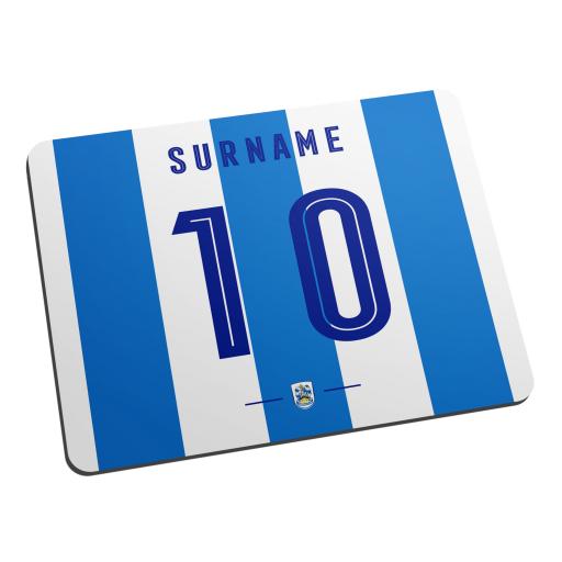 Personalised Huddersfield Town Retro Shirt Mouse Mat.