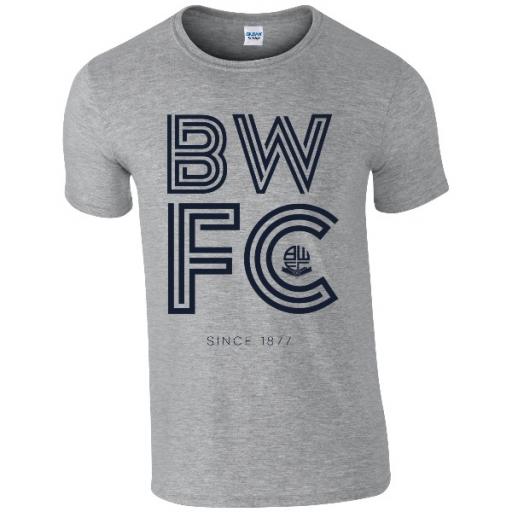 Personalised Bolton Wanderers FC Stripe T-Shirt.