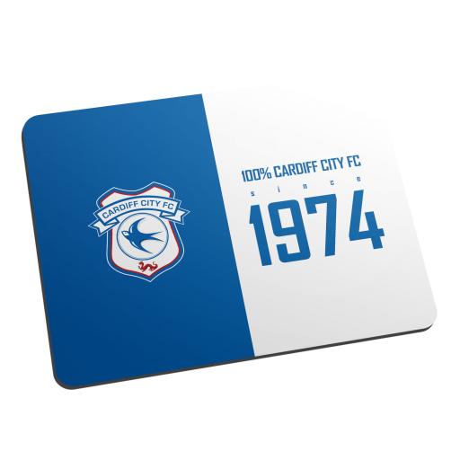 Personalised Cardiff City FC 100 Percent Mouse Mat.