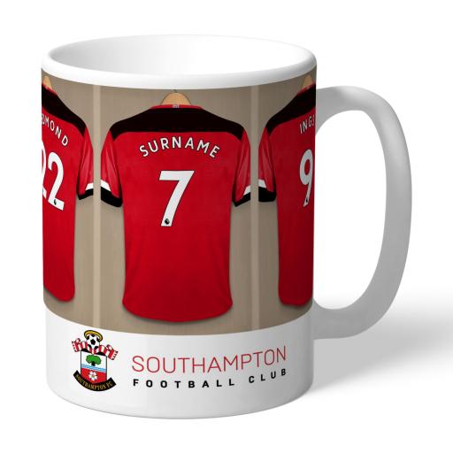 Personalised Southampton FC Dressing Room Mug.