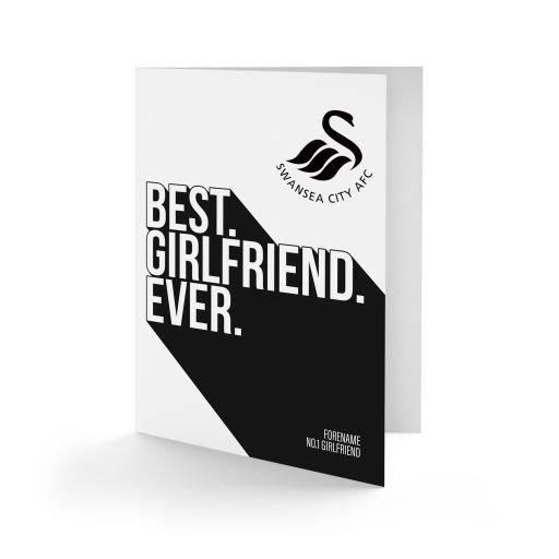 Swansea City AFC Best Girlfriend Ever Card