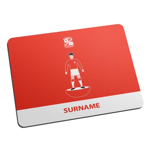 Personalised Swindon Town Player Figure Mouse Mat.