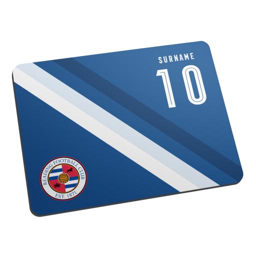 Personalised Reading FC Stripe Mouse Mat.