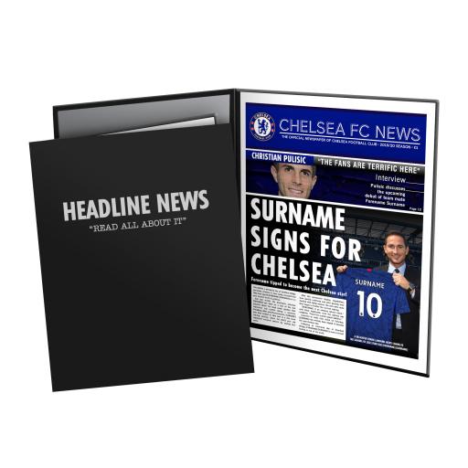 Personalised Chelsea FC News Folder.