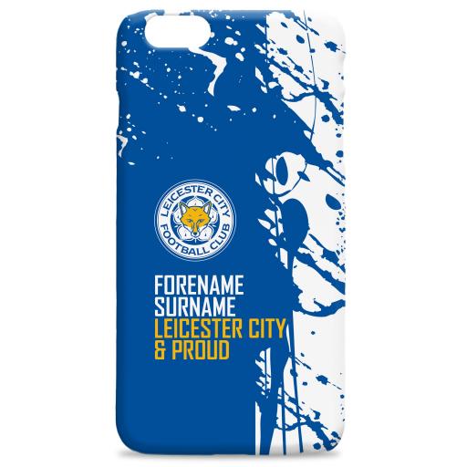 Personalised Leicester City FC Proud Hard Back Phone Case.