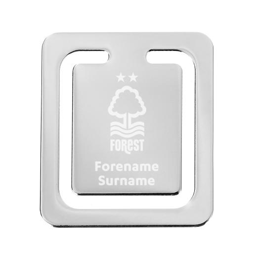 Personalised Nottingham Forest FC Crest Bookmark.