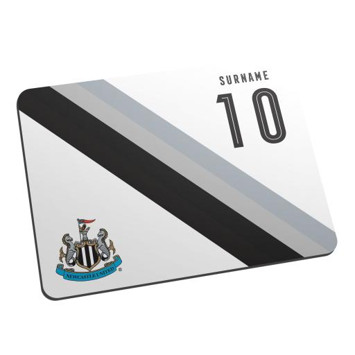 Personalised Newcastle United FC Stripe Mouse Mat.