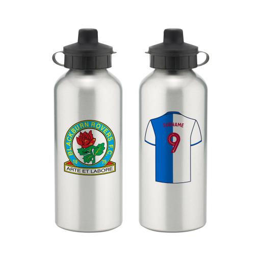 Personalised Blackburn Rovers FC Aluminium Water Bottle.