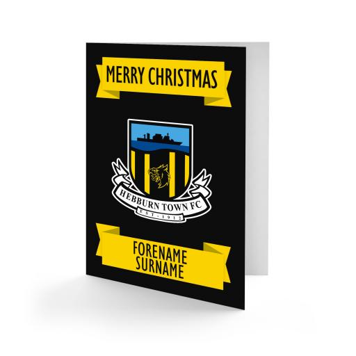 Hebburn Town FC Crest Christmas Card