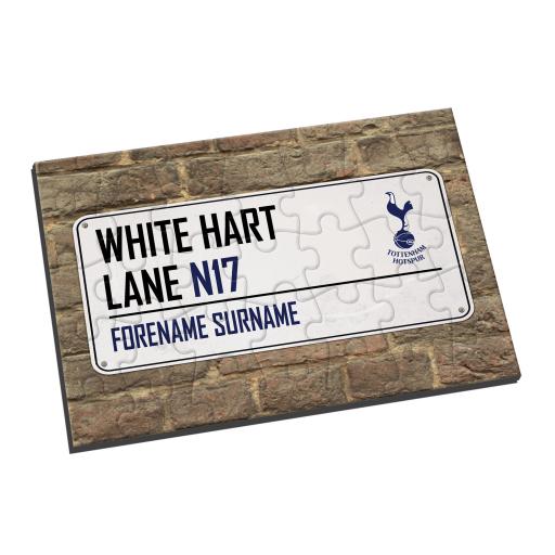 Personalised Tottenham Hotspur Street Sign Jigsaw.