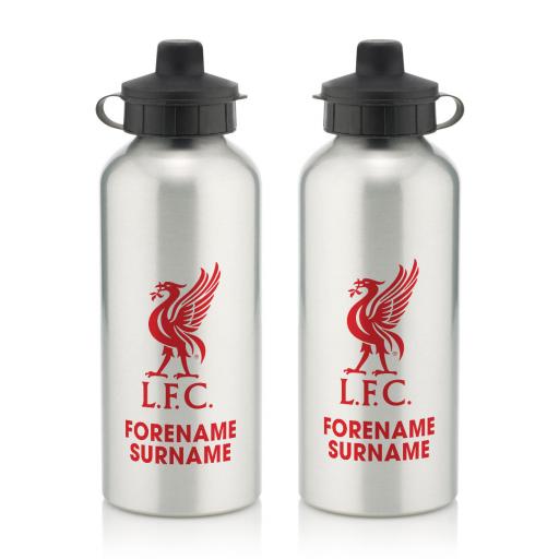 Personalised Liverpool FC Bold Crest Water Bottle.